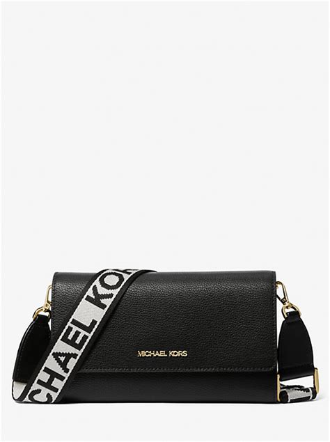 michael kors jet set crossbody zwart zilver|michael kors jet set item.